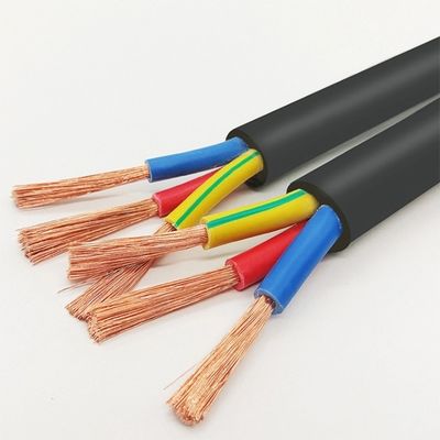 Base flexible del cable de transmisión de Rvv 3 que forra el cordón real eléctrico de los cables 1.5m m H05vv-F 1.0x3c