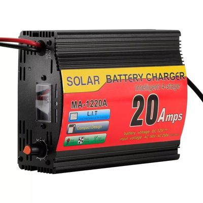 Cargadores de batería de plomo solares incombustibles de 12v 20a