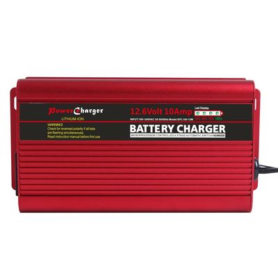 Litio de aluminio Ion Battery Charger 12.6v de Shell Fan Cooling Car 12v