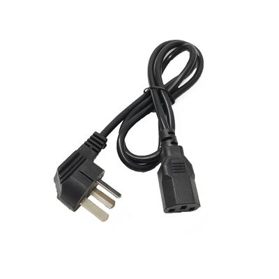 ISO9001 europeo 2 Pin Ac Power Cord Cable el 1.2m para el ordenador portátil