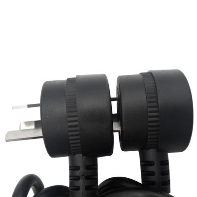 Cable australiano femenino de la corriente eléctrica del IEC del varón de la nema con tres Pin Plug